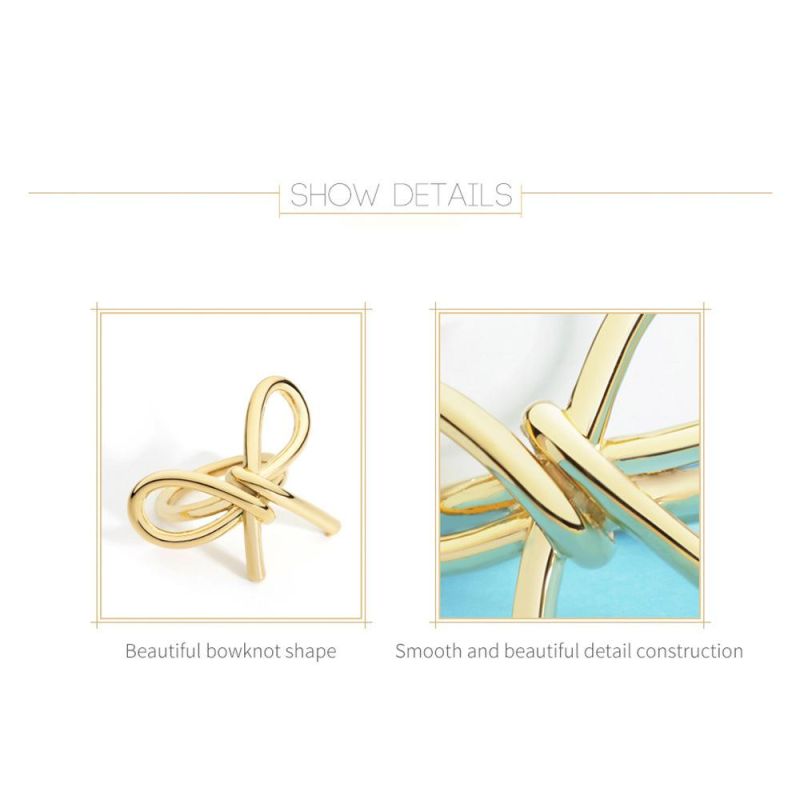 High Quality Jewelry Bowknot Shape Ring in Brass