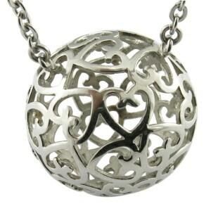 Stainless Steel Metal Hollow Ball Pendant