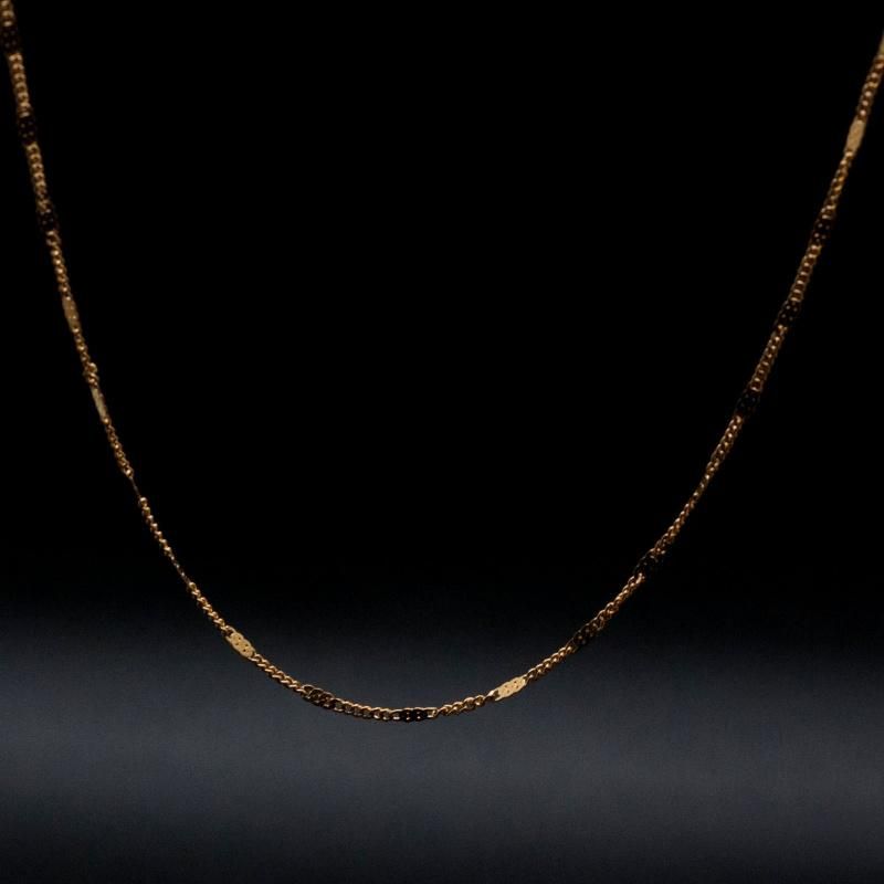 Stainless Steel Jewelry Necklace Embossed Curb Chain for Jewelry Design