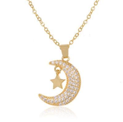 New Design Women&prime;s Necklace Zircon Gold Plated Necklace
