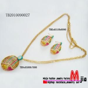 New Zinc Alloy Jewelry Set with Multicolor Rhinestones (TB2010090027)