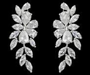 Luxury CZ Earring Jewelry, Elegant CZ Earring Jewelry, Wedding CZ Earring