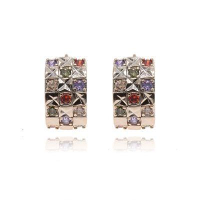 18K Gold Plated High-End Ladies Earrings Fashion Zircon Earrings