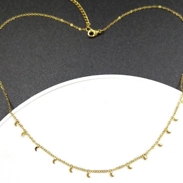 Manufacturer Custom Non Fade Fashion Jewelry High Quality 18K PVD Gold Plated Stainless Steel jewellery 18K Gold Chain Necklace