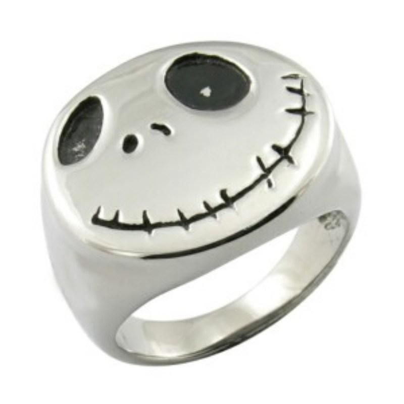 Skeleton Skull Mens 316 Stainless Steel Ring