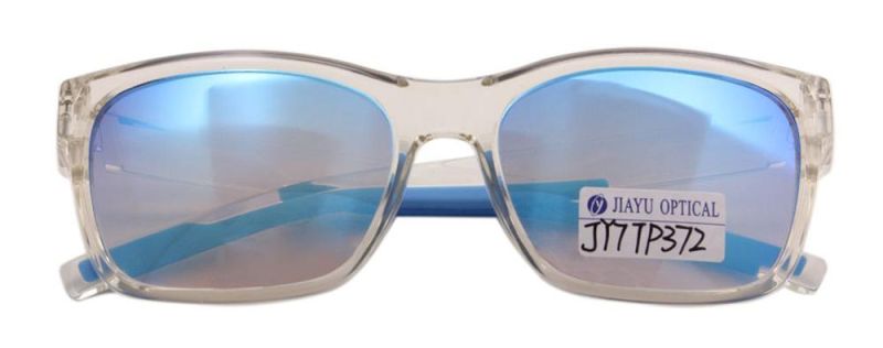 Anti Slip Polarized Outdoor Ttransparent Frame Mirror UV400 Plastic Sunglasses
