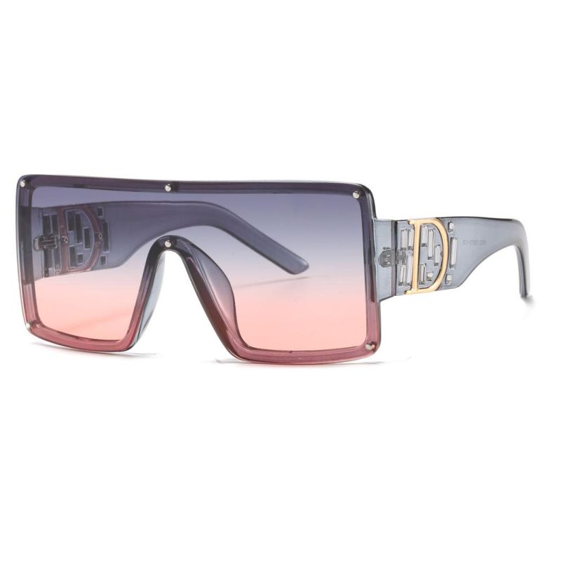 2020 No MOQ Oversized One Piece Women Fashion Sunglasses