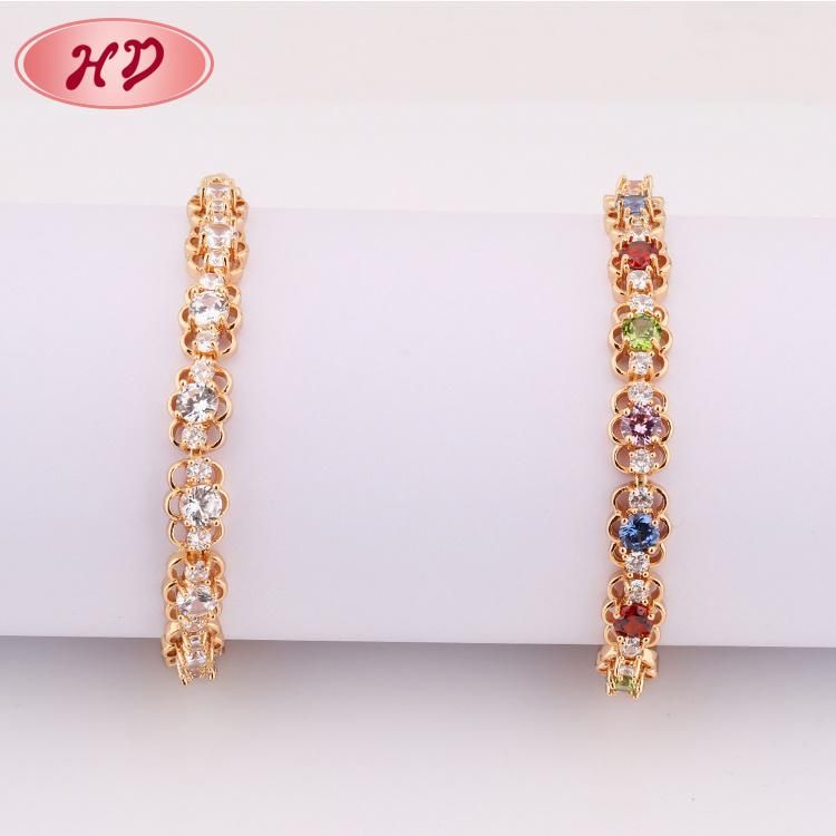 Hot Sale Simple Design Imitation Jewelry Gold Color Bracelet