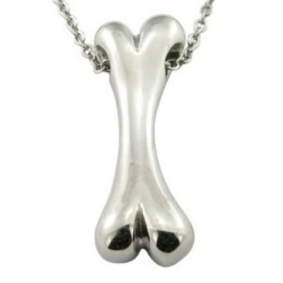 Bone Shape Necklace Jewelry Ashes Steel Pendant