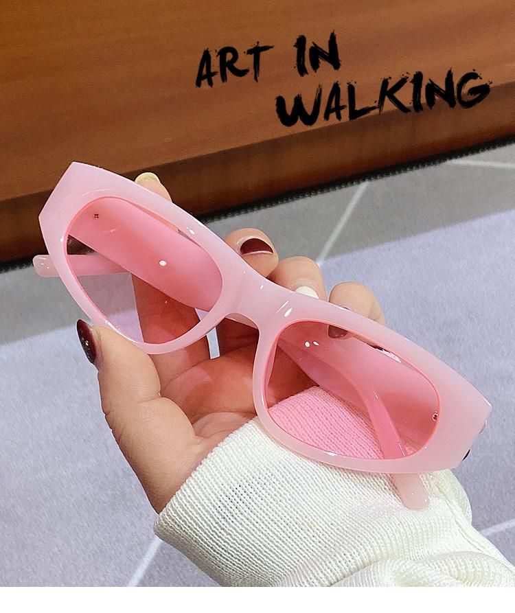 Bright Black Sunglasses Personality Glasses Fashion Cat Eye Sunglasses