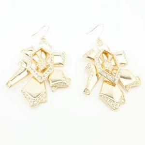 Fashion Aolly Plated Drop Earring with Hook