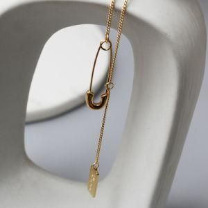 European Designer Love Tag Brand Jewelry Custom Design Quality Fringe Y Clavicle Chain Pin Trendy Necklace