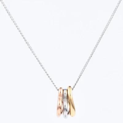 Fashion Accessories Hearts Pendant Adjustable Gold-Plated Fashion Jewellery Necklace for Ladies