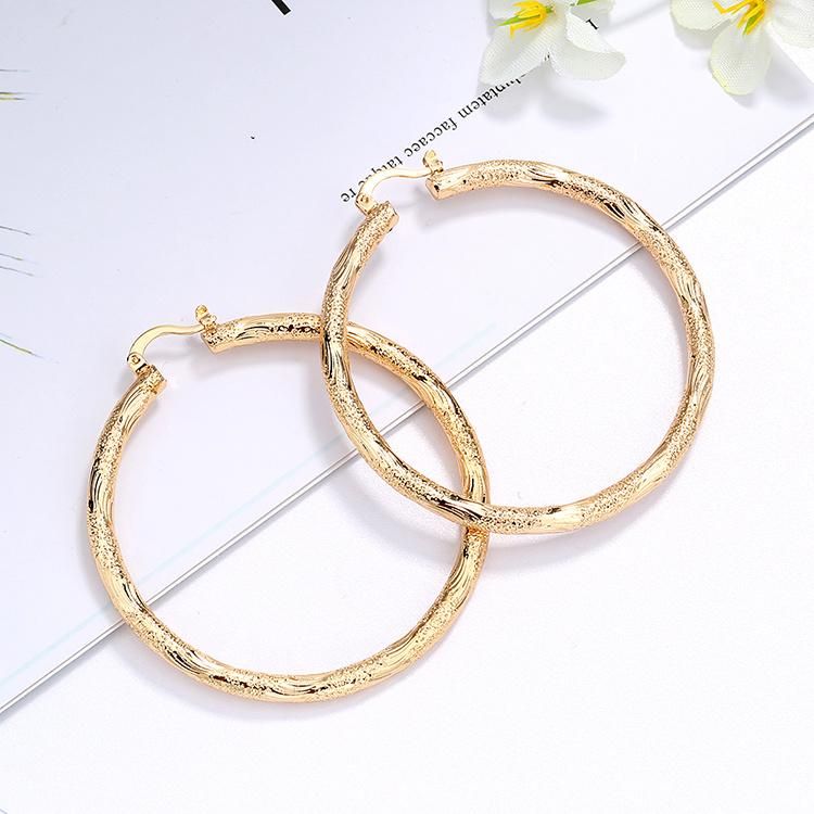 2020 Wholesale Women Fashion Fancy Earring Design 18K Gold Hoop Earings for Women