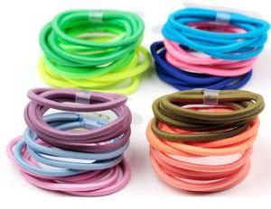 Hair Ornament Rubber Rope for Ponytail Tie in Multiple Color for Girls Factory Sale