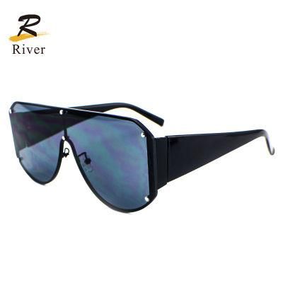 Popular Top Flat Metal Frame Women Ready Sunglasses