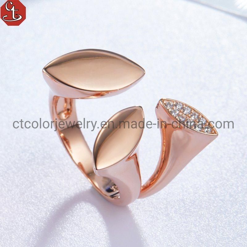 Latest Design jewelry 5A Zircon Special Bling 925 silver Ring