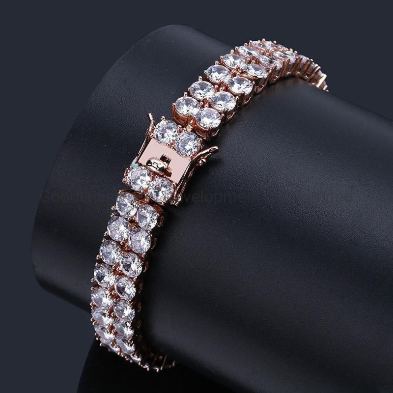 New Arrivel Tennis Micro Inlaind Zircon Double Zircon Bracelet Jewelry