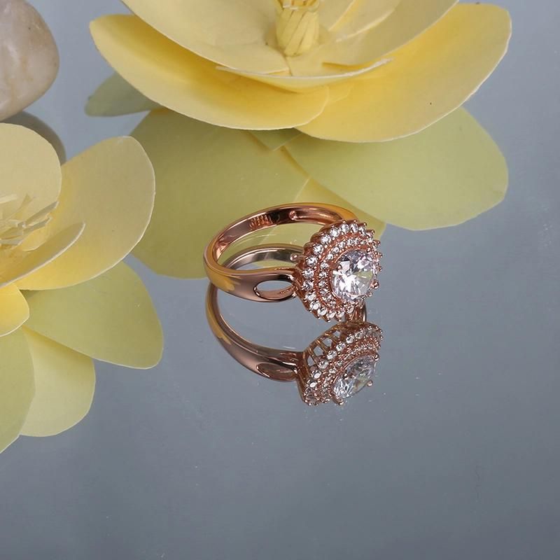 Hip Hop Fashion Jewelry Fashion accessories Big Moissanite Cubic Zirconia Factory Wholesale Gold Plated Ring