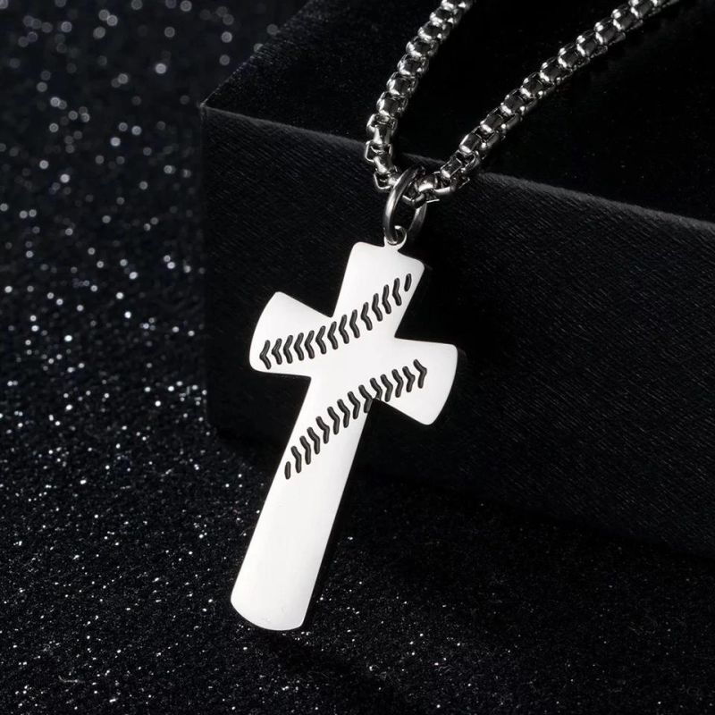 Double-Sided Engraving Personalized Logo Design Cross Shape Tag