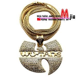 Gold Plated New Iced out Wu Tang Pendant Chain Hip Hop Necklace Fmp868