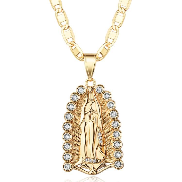 Fashion 18K White Gold Plated Color Hiphop Charm Necklace Cross Pendant Jewelry Designs