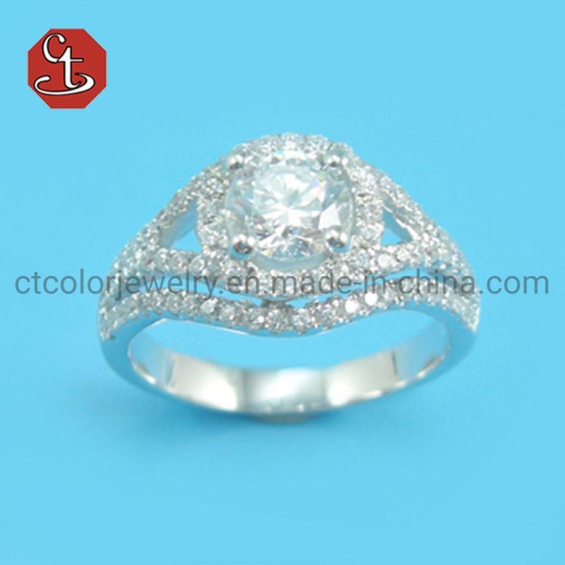 925 Silver Rhodium Colour Ring For Women Girlfriend Christmas Gift