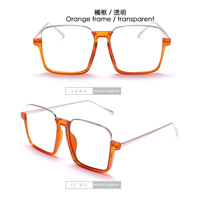 Big Square Frame Oversized Colorful Custom Fashion Trendy Women Men Sun Glasses Shades Half Rim Sunglasses 2021 2022