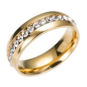 CZ Jewelry New Diamond Wedding Gift Gold Ring
