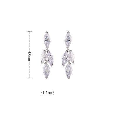 2021 Fashion Jewelry Eight Shape Zircon Plated Design for Women Jewelry Earring (23)