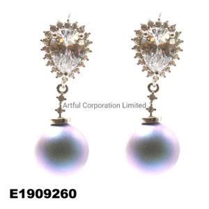 Wholesale 925 Sterling Silver Jewellery Fashion Design Pearl Earring High Quanlity Fashion Jewelry