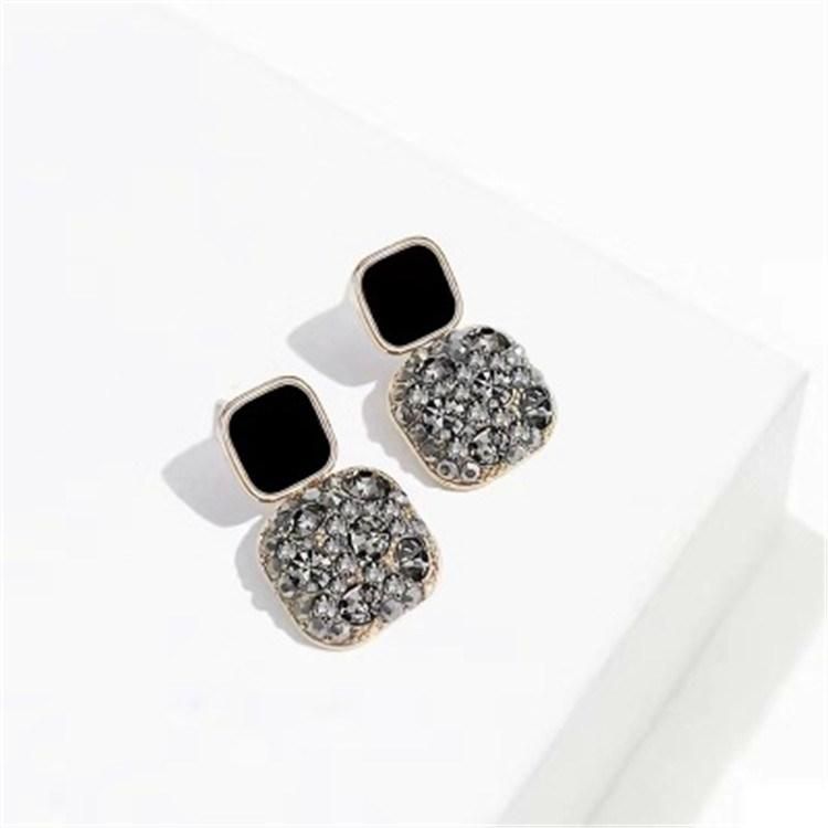 New Trendy Style Full Diamond Layered Earring