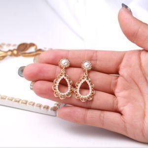 Baroque Exquisite High-Grade Elegant Earrings Trendy Earrings Korean Temperament Simple Female Earrings