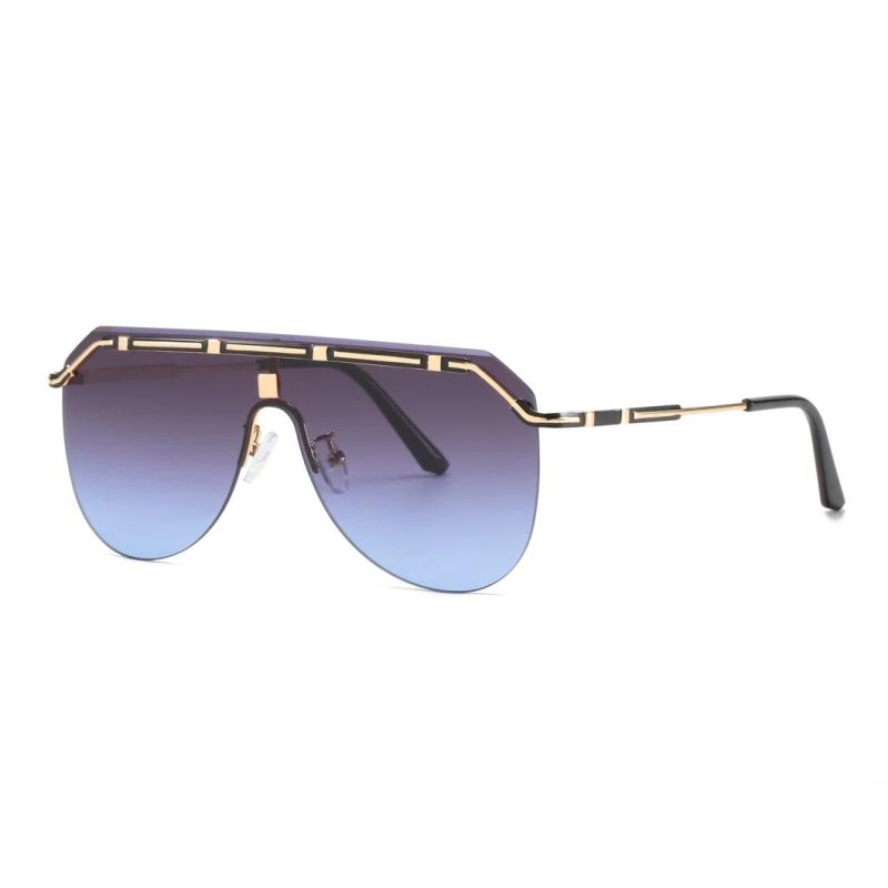 2020 No MOQ Fashionable Classic Oversize Metal Sunglasses