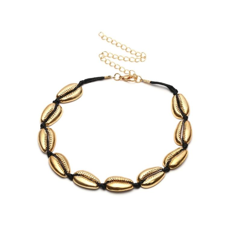 Fashion Jewelry Yellow Gold Necklace with Copper Alloy Material