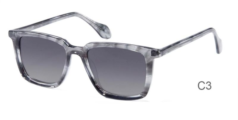 Lunettes-Soleil Square Vintage Tac Polarized Lenses Sunglasses Gafas De Sol Women 2022 Men Acetate Sunglasses Oculos De Sol