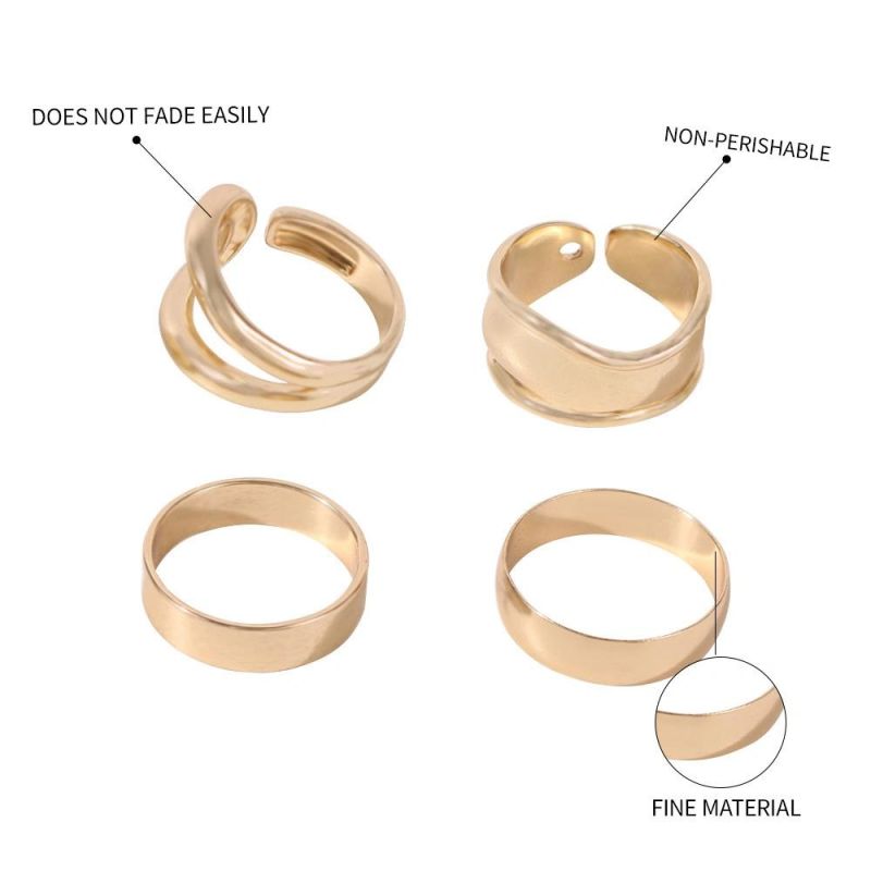 Good Quality Wholesale Forefinger Tail Ring Set Ring Opening Adjustable Ring Women Ring