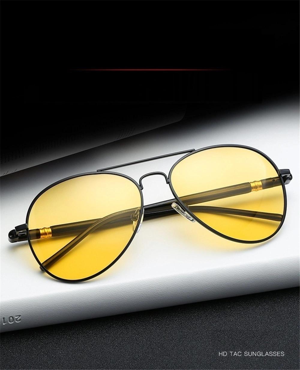 Luxury Men′ S Polarized Sunglasses Driving Sun Glasses for Men Women Brand Designer Male Vintage Black Pilot Sunglasses UV400