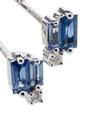 Fashion Simple Sapphire Earrings Jewelry