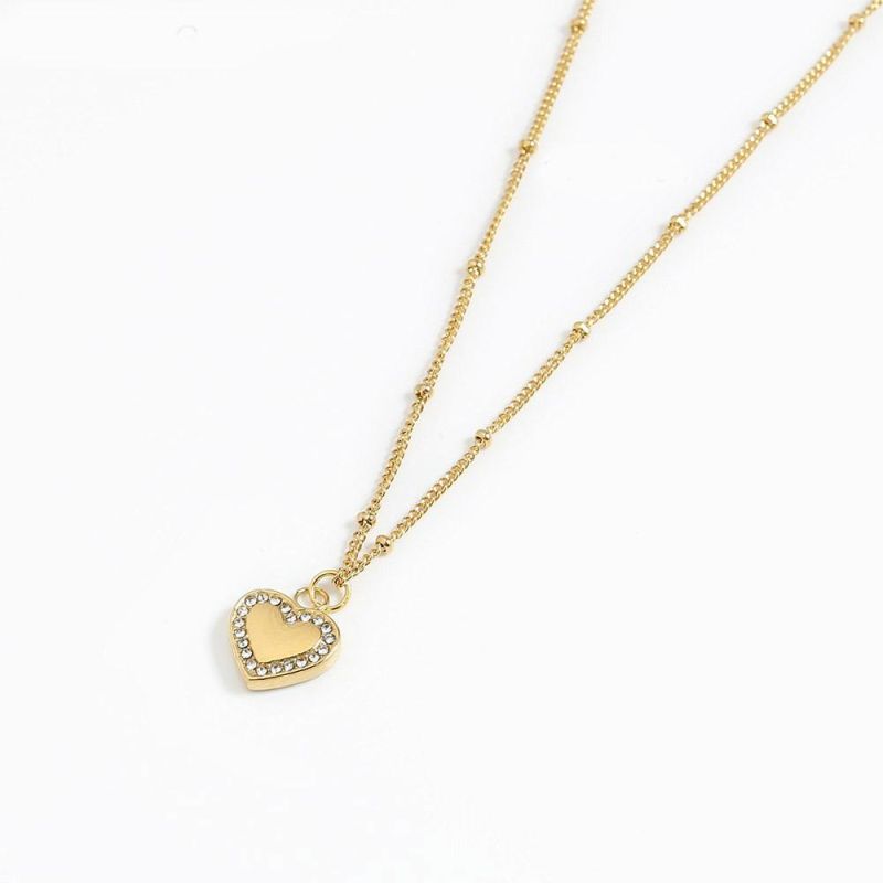 Manufacturer Custom High Quality Fashion jewellery Women Luxury 18K Necklaces Wholesale Women Gold Plated Jewelry Stainless Steel