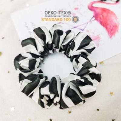 Printing Silk Scrunchies for Black and White Stripes with Different Size