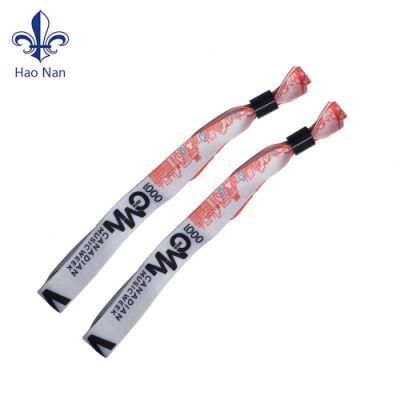 Custom Special Polyester Material Printing Satin Wristbands for Event