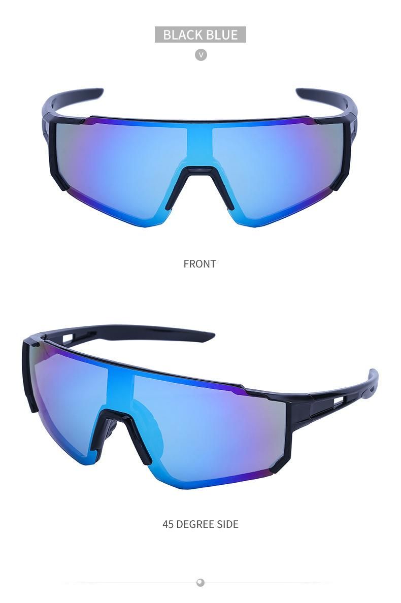 2022 New Style High Quality Men and Women Outdoor Riding Sun Glasses One-Piece Lens UV400 Sports Sunglasses
