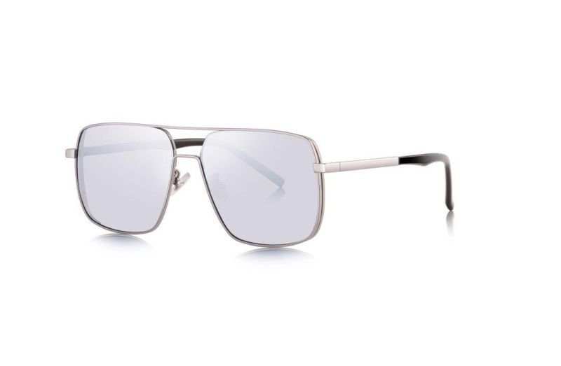 2020 Ready Made Square Shape Men Metal Sunglasses