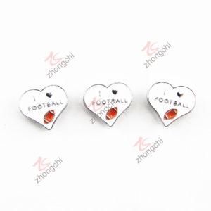 I Love Football Heart Bracelet Charm (JP08)