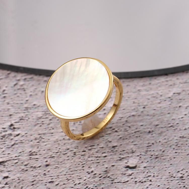 Gold Plated 925 Silver Fashion Accessories Luxury Elegant Jewellery Beauty Fashion Jewelry 2022 Trendy Women Fine Ring