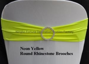 Neon Yellow Expand Bands with Rhinestone Brooches Lycra Bands Stretch Bands