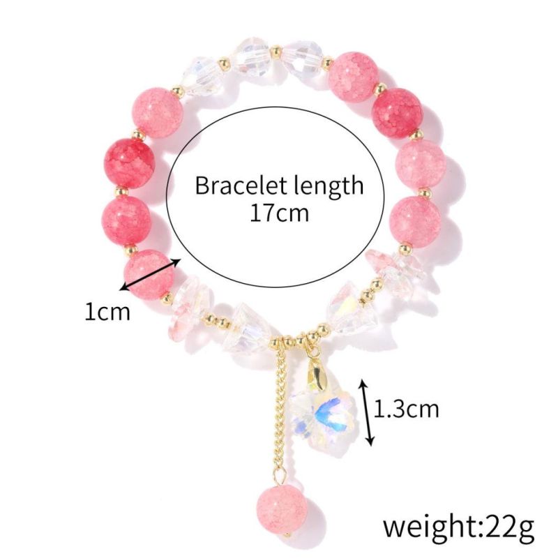 Women Jewelry Natural Stone Beads Crystal Bracelet