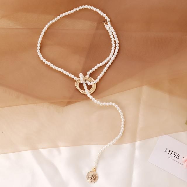 Fancy New Design Fashion Jewellery Women Pendant Necklace Pearl Necklace Women Jewelry