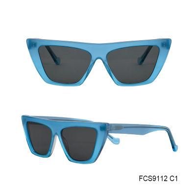 High Quality Retro Hand-Made Eco Friendly Acetate Sunglasses for Lady